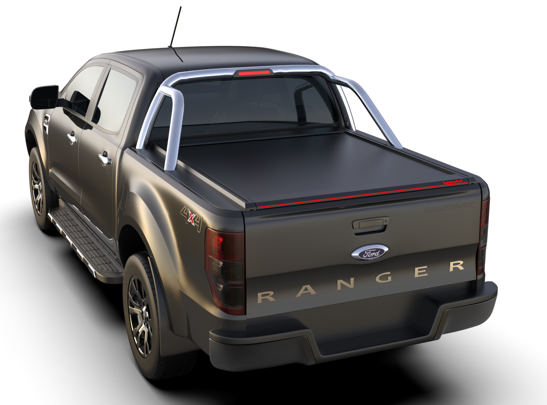 Tessera Roll+ Laderaumabdeckung "Basic" für FORD Ranger LIMITED D/C ab 11/2012+ & 2016+& 2020+ TESS 1406 ROLL black matt