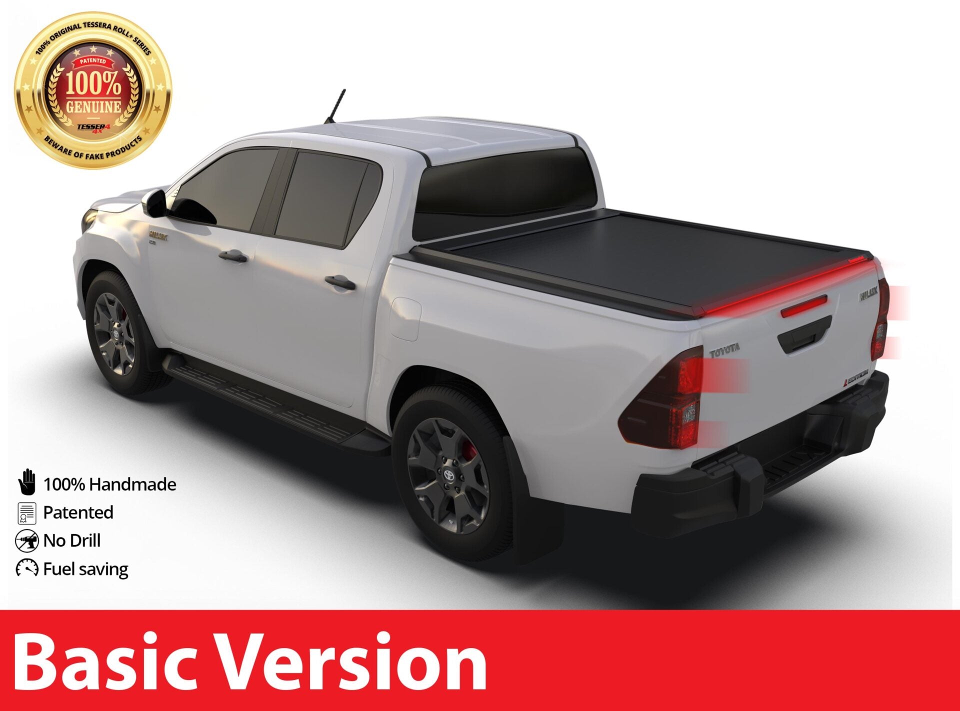 Tessera Roll+ Laderaumabdeckung "Basic" für Toyota Hilux Revo 2016+ TESS 1416 ROLL black matt