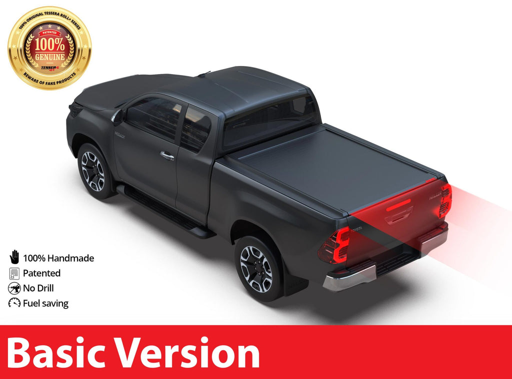 Tessera Roll+ Laderaumabdeckung "Basic" für Toyota Hilux Revo 2016+ S/C EXTRAKABINE TESS 1417 ROLL black matt