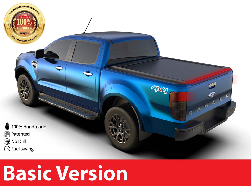 Tessera Roll+ Laderaumabdeckung "Basic" für FORD Ranger XL/XLT D/C ab 2012+ & 2016+ & 2020+ TESS 1406 ROLL black matt