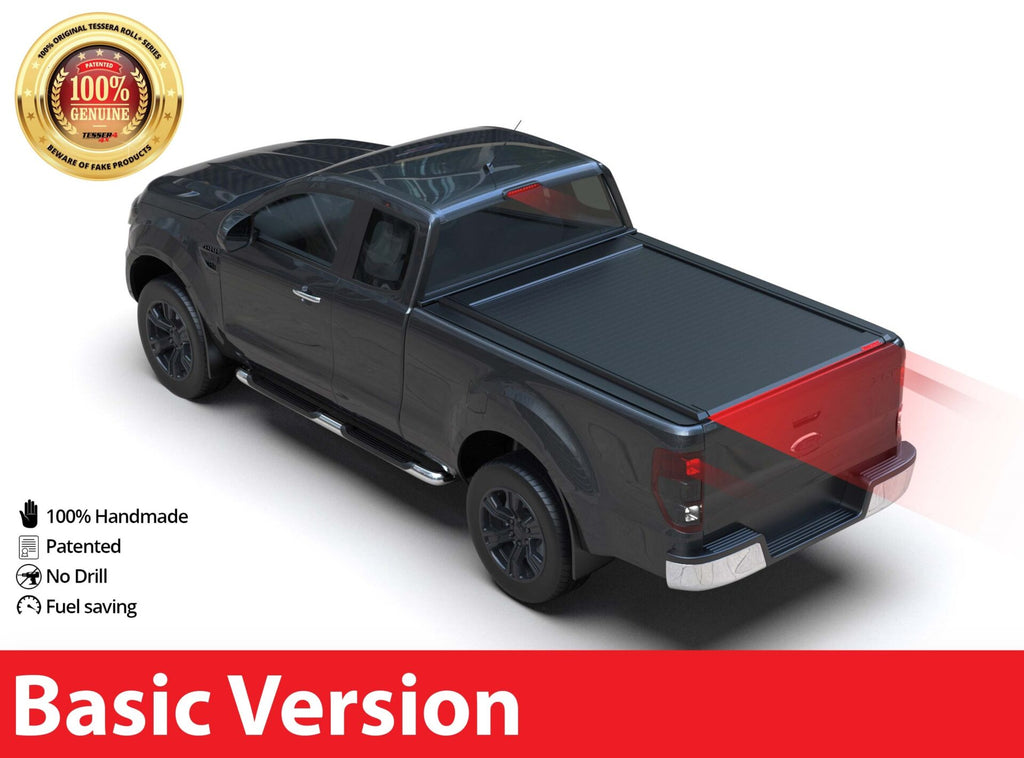 Tessera Roll+ Laderaumabdeckung "Basic" für FORD Ranger XL/XLT S/C ab 2012+ & 2016+ & 2020+ TESS 1407 ROLL black matt