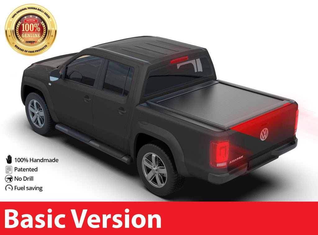 Tessera Roll+ Laderaumabdeckung "Basic" für Volkswagen Amarok D/C Double Cab TESS 1401 ROLL black matt
