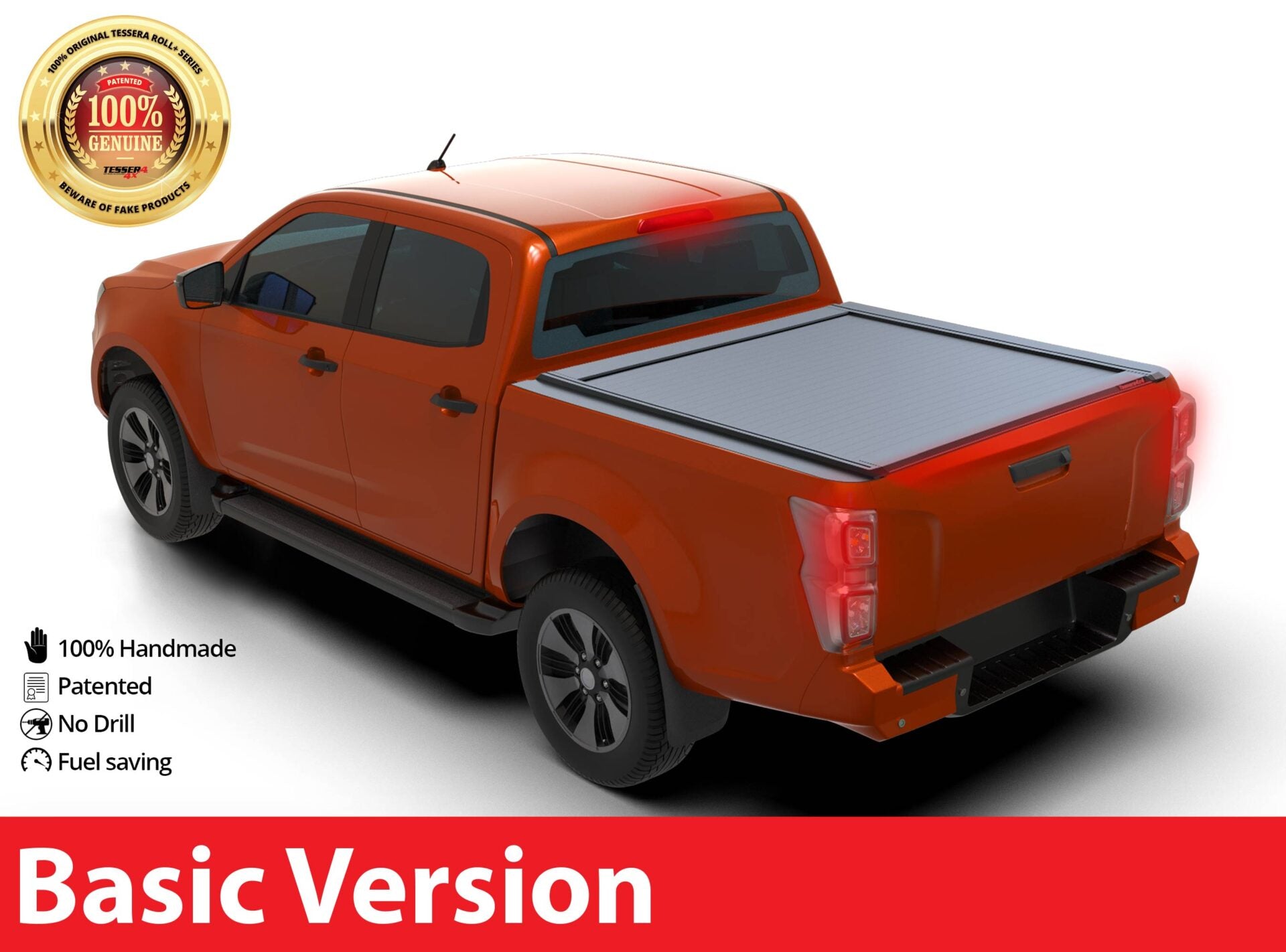 Tessera Roll+ Laderaumabdeckung "Basic" für ISUZU D-Max D/C Double Cab 2021+ TESS 14041 ROLL black matt