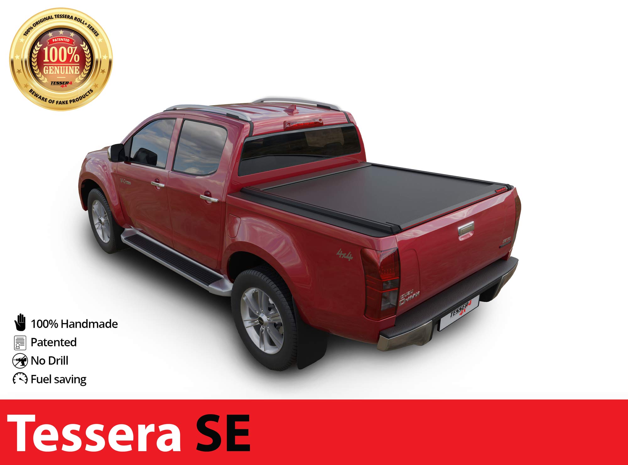 Laderaumabdeckung Tessera SE für ISUZU D-Max 2012-2020 D/C TESS 1504 SE black matt