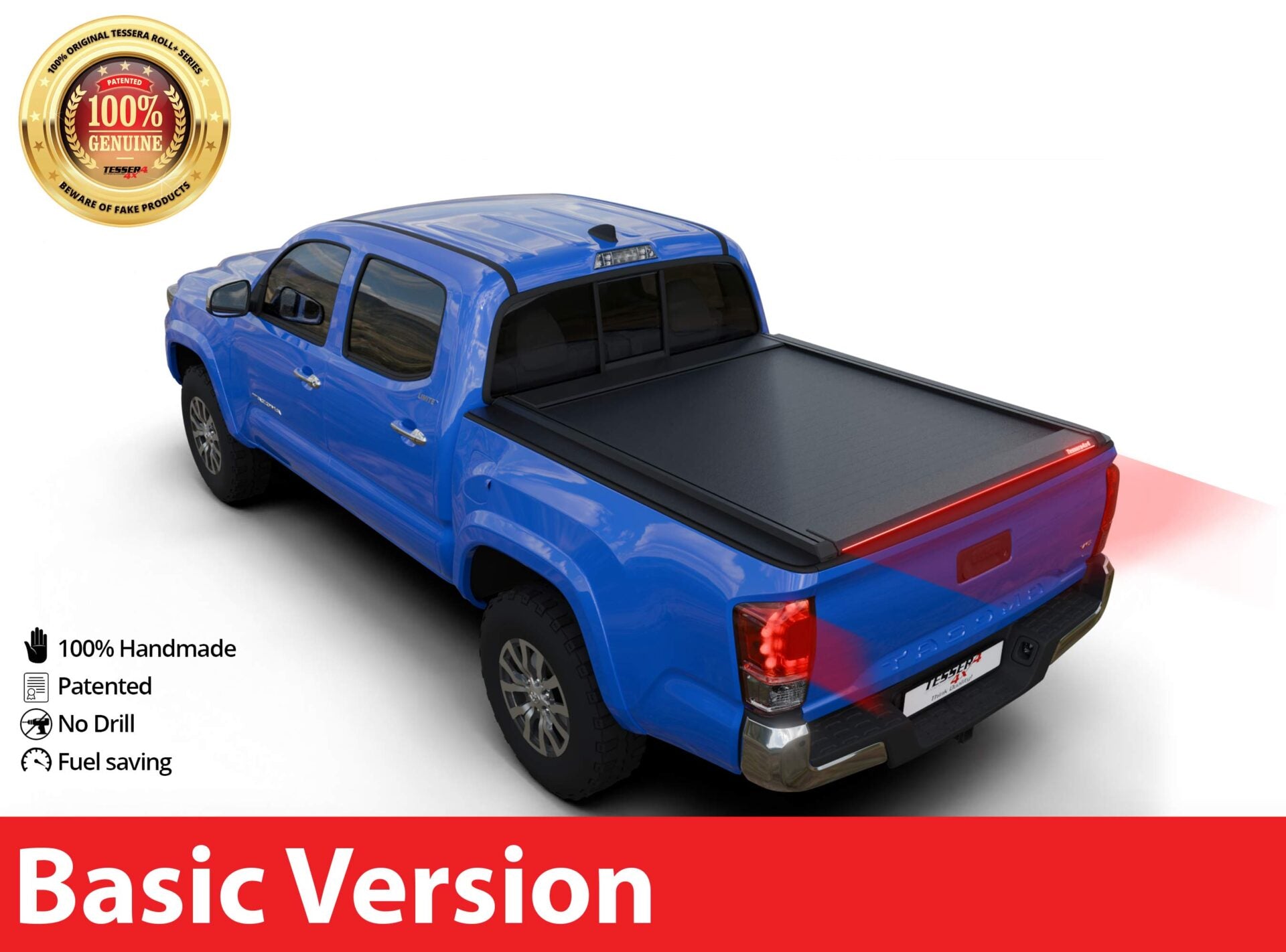 Tessera Roll+ Laderaumabdeckung "Basic" für Toyota Tacoma 6 feet 2016-2023 TESS 14301 ROLL black matt