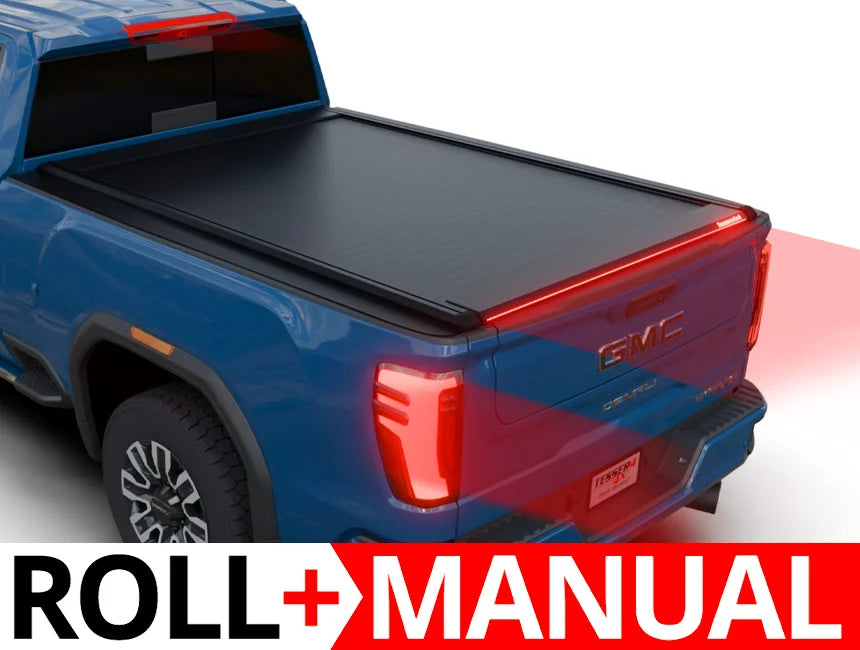 Tessera Roll+ Laderaumabdeckung "Basic" für GMC Sierra 2500 / 3500 HD 2015-2019 6.6 feet TESS 1447 ROLL black matt