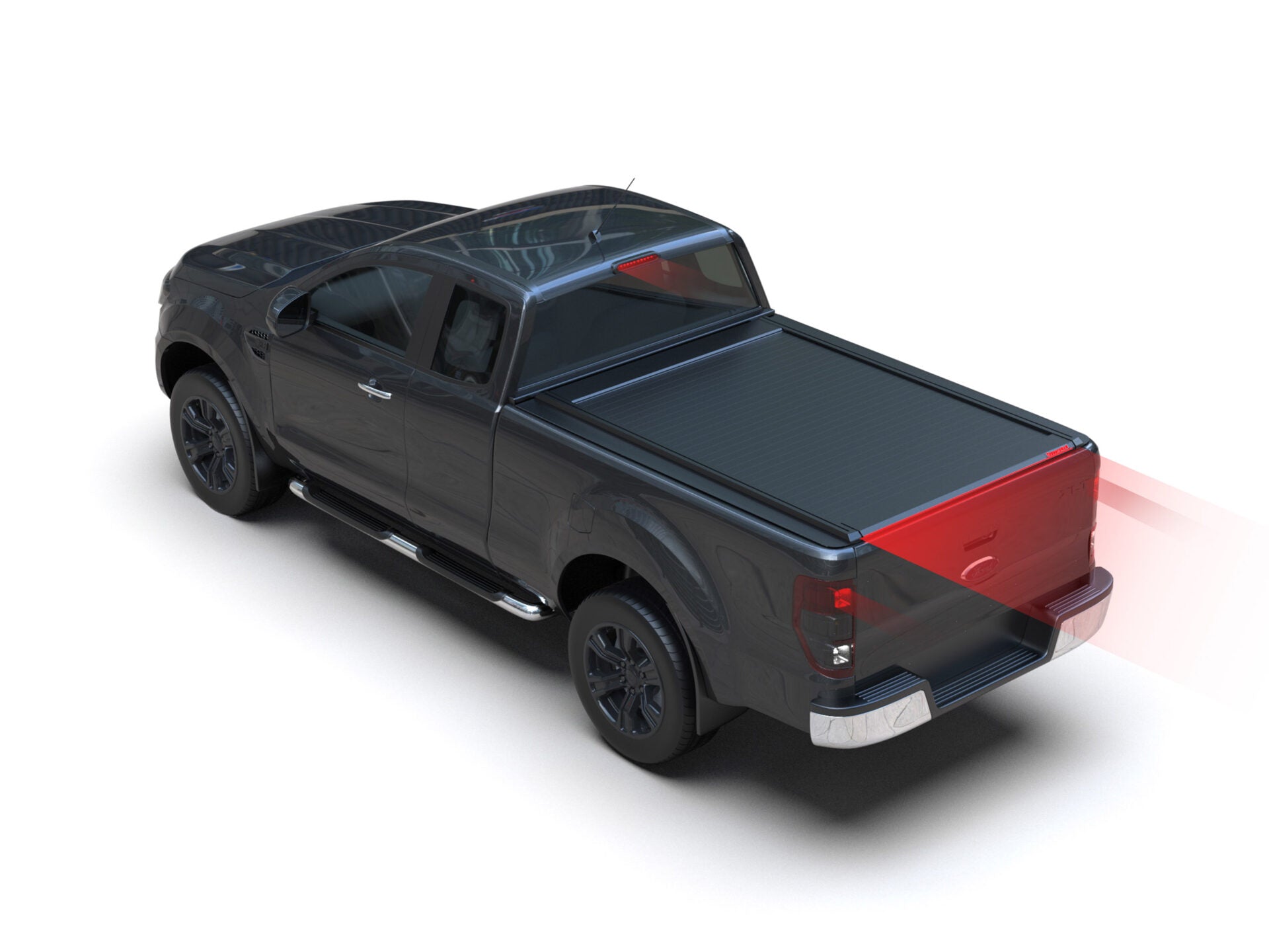 Tessera Roll+ Laderaumabdeckung "Basic" für FORD Ranger XL/XLT S/C ab 2012+ & 2016+ & 2020+ TESS 1407 ROLL black matt
