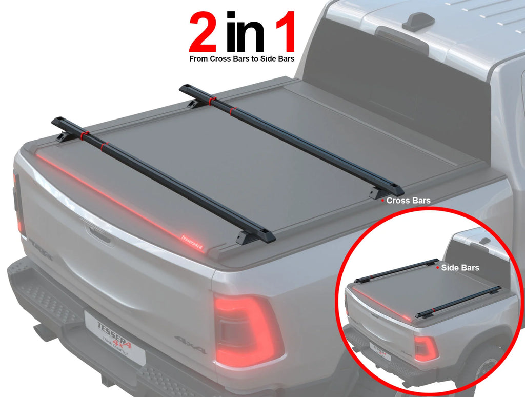 Tessera Bar+ 2in1 Dachträger Reling BAR002US black matt für USA Pickup