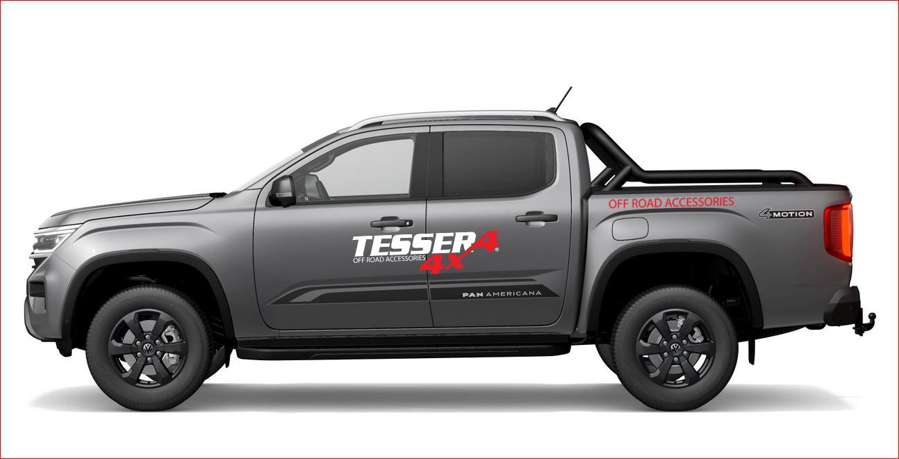 Tessera Roll+ Laderaumabdeckung "Basic" für Volkswagen Amarok PanAmericana 2023+ D/C Double Cab TESS 14012 ROLL black