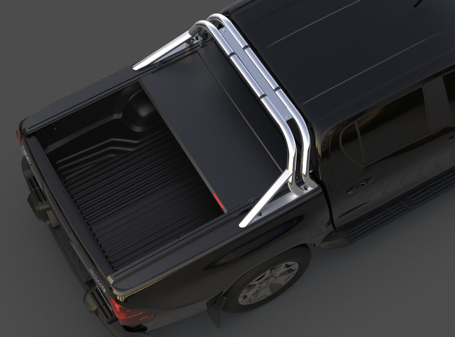 Tessera Roll+ Laderaumabdeckung "Basic" für Toyota Hilux Revo 2016+ TESS 1416 ROLL black matt