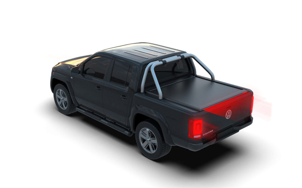 Tessera Roll+ Laderaumabdeckung "Basic" für Volkswagen Amarok mit OEM Überrollbügel D/C TESS 1401 ROLL black matt