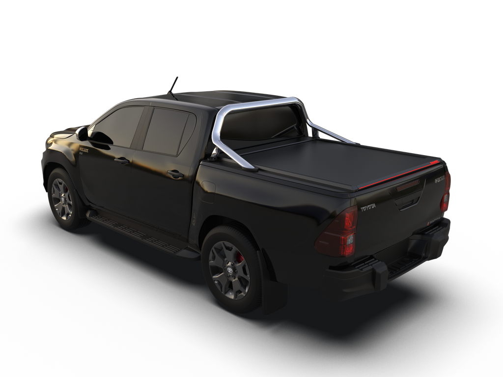 Tessera Roll+ Laderaumabdeckung "Basic" für Toyota Hilux Revo 2016+ mit OEM Überrolbügel D/C TESS 14161 ROLL black matt