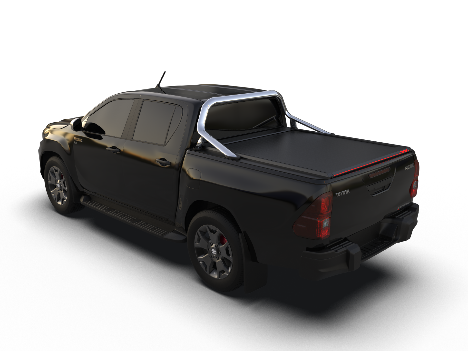 Tessera Roll+ Laderaumabdeckung "Basic" für Toyota Hilux Revo 2016+ mit OEM Überrolbügel D/C TESS 14161 ROLL black matt