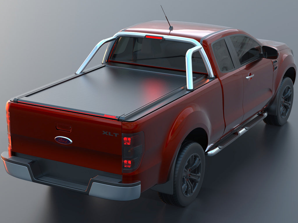 Tessera Roll+ Laderaumabdeckung "Basic" für FORD Ranger LIMITED S/C ab 11/2012+ & 2016+& 2020+ TESS 1407 ROLL black matt