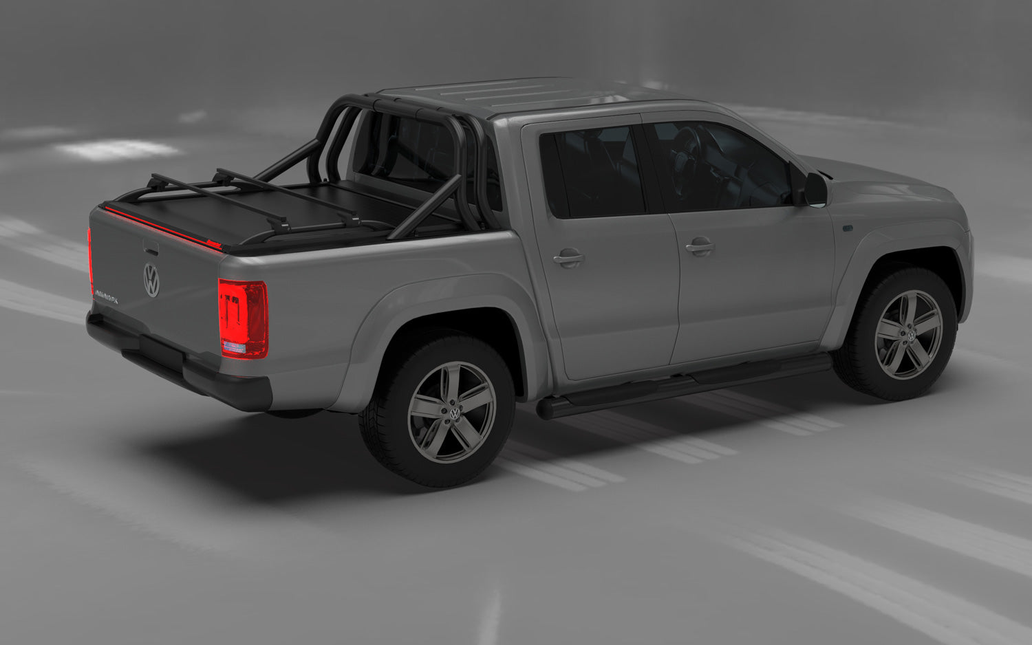 Tessera Roll+ Laderaumabdeckung "Basic" für Volkswagen Amarok D/C Double Cab TESS 1401 ROLL black matt