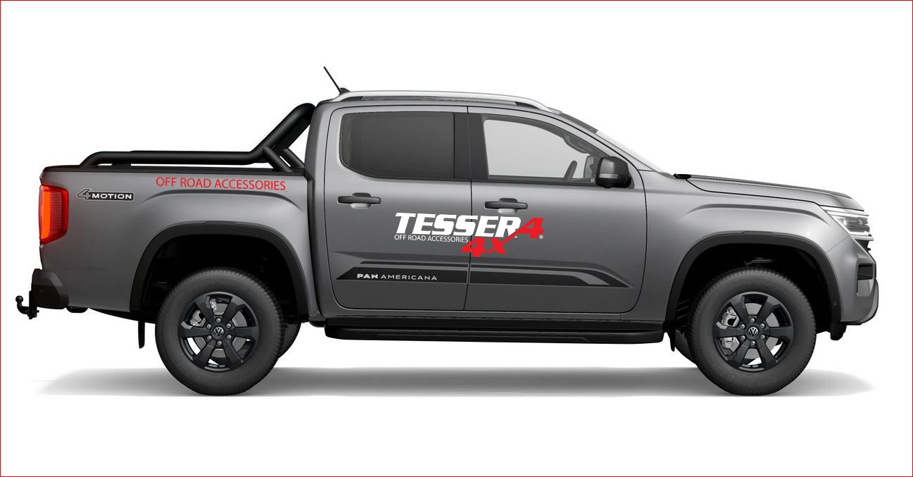 Tessera Roll+ Laderaumabdeckung "Basic" für Volkswagen Amarok PanAmericana 2023+ D/C Double Cab TESS 14012 ROLL black