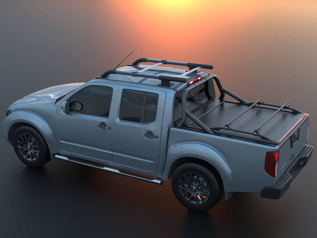 Tessera Roll+ Laderaumabdeckung "Basic" für Nissan Navara D40 (SHORTBED 156cm) D/C Double Cab TESS 140 ROLL black matt