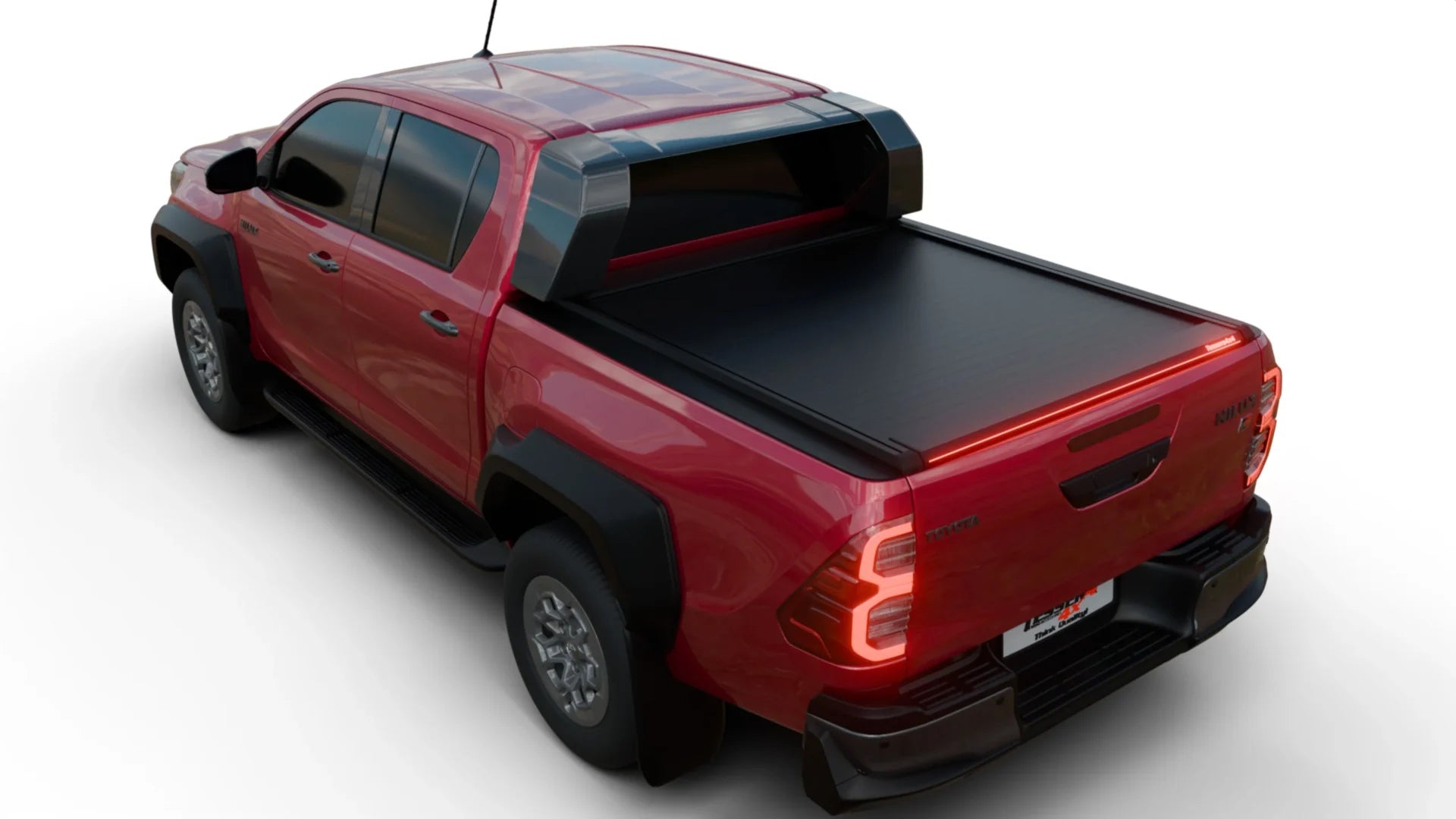 Tessera Roll+ Laderaumabdeckung "Basic" für Toyota Hilux Revo GR II 2025+ mit OEM Überrollbügel TESS 14162 ROLL black matt