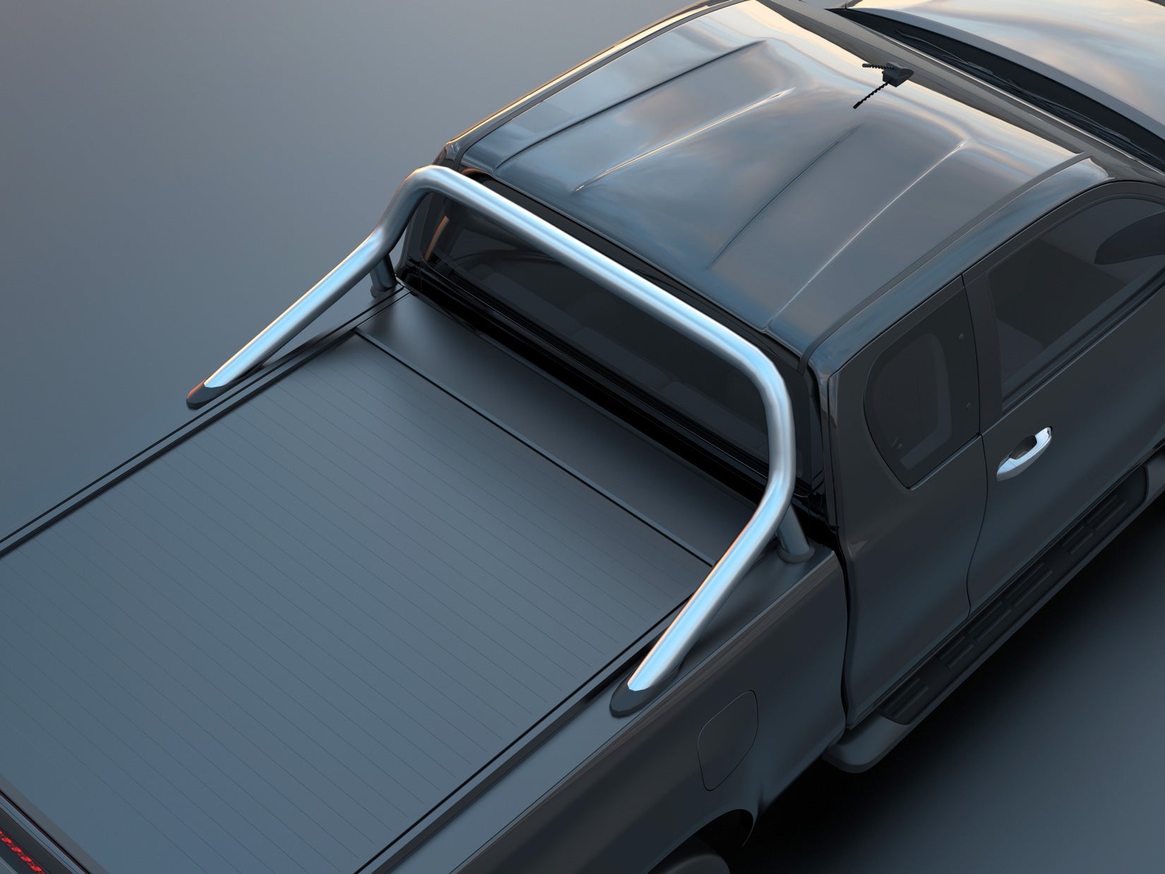 Laderaumabdeckung Tessera SE für Toyota Hilux Revo 2016+ mit OEM Überrollbügel S/C TESS 15171 SE black matt