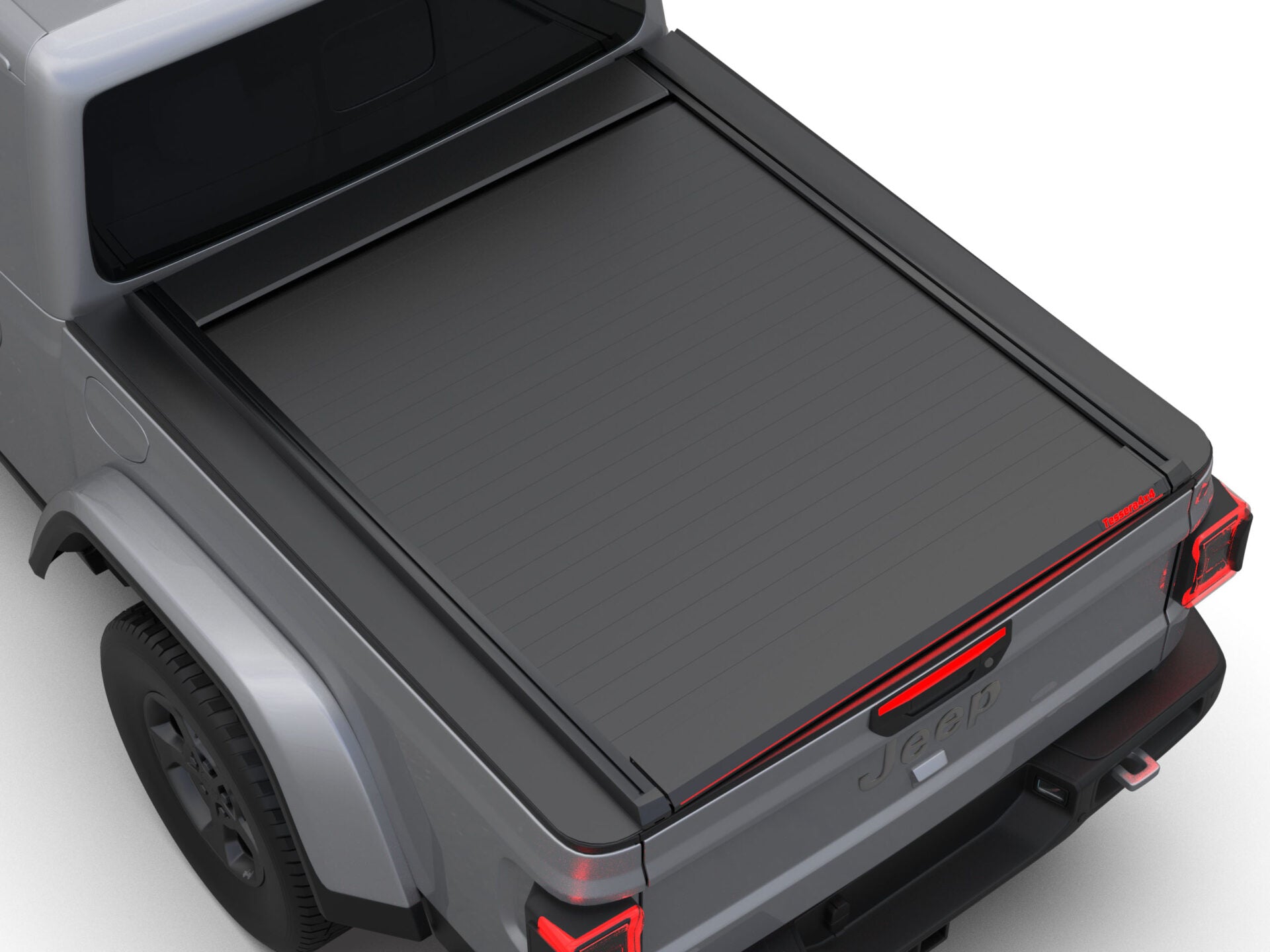 Tessera Roll+ Laderaumabdeckung "Basic" für Jeep Gladiator D/C Double Cab 2020+ TESS 1422 ROLL black matt