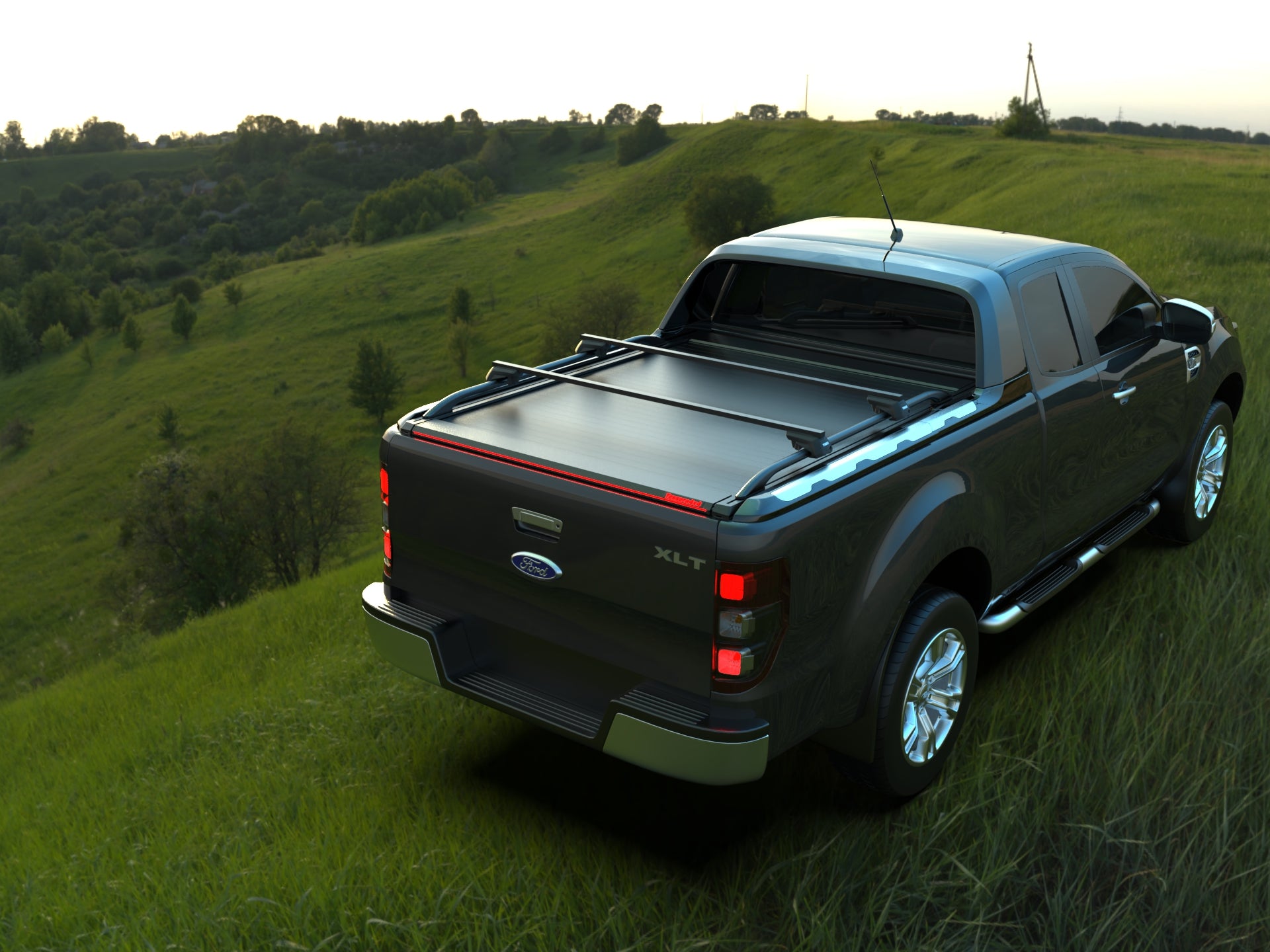 Tessera Roll+ Laderaumabdeckung "Basic" für FORD Ranger WILDTRAK S/C ab 11/2012+ & 2016+& 2020+ TESS 1409 ROLL black matt