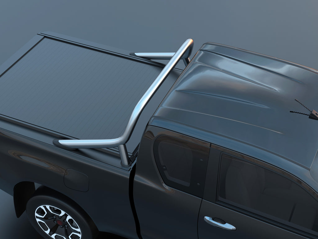 Tessera Roll+ Laderaumabdeckung "Basic" für Toyota Hilux Revo 2016+ mit OEM Überrolbügel S/C TESS 14171 ROLL black matt