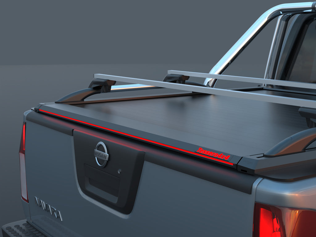 Tessera Roll+ Laderaumabdeckung "Basic" für Nissan Navara D40 (EXTENDED 165cm) D/C Double Cab TESS 1402 ROLL black matt