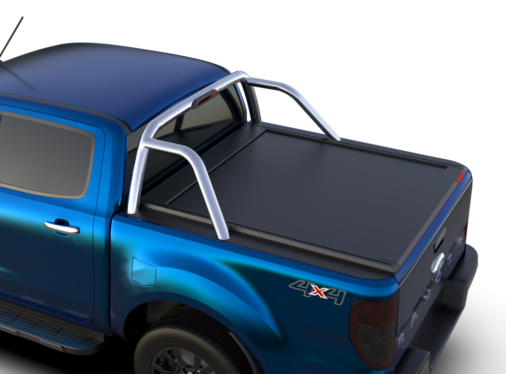 Tessera Roll+ Laderaumabdeckung "Basic" für FORD Ranger LIMITED D/C ab 11/2012+ & 2016+& 2020+ TESS 1406 ROLL black matt