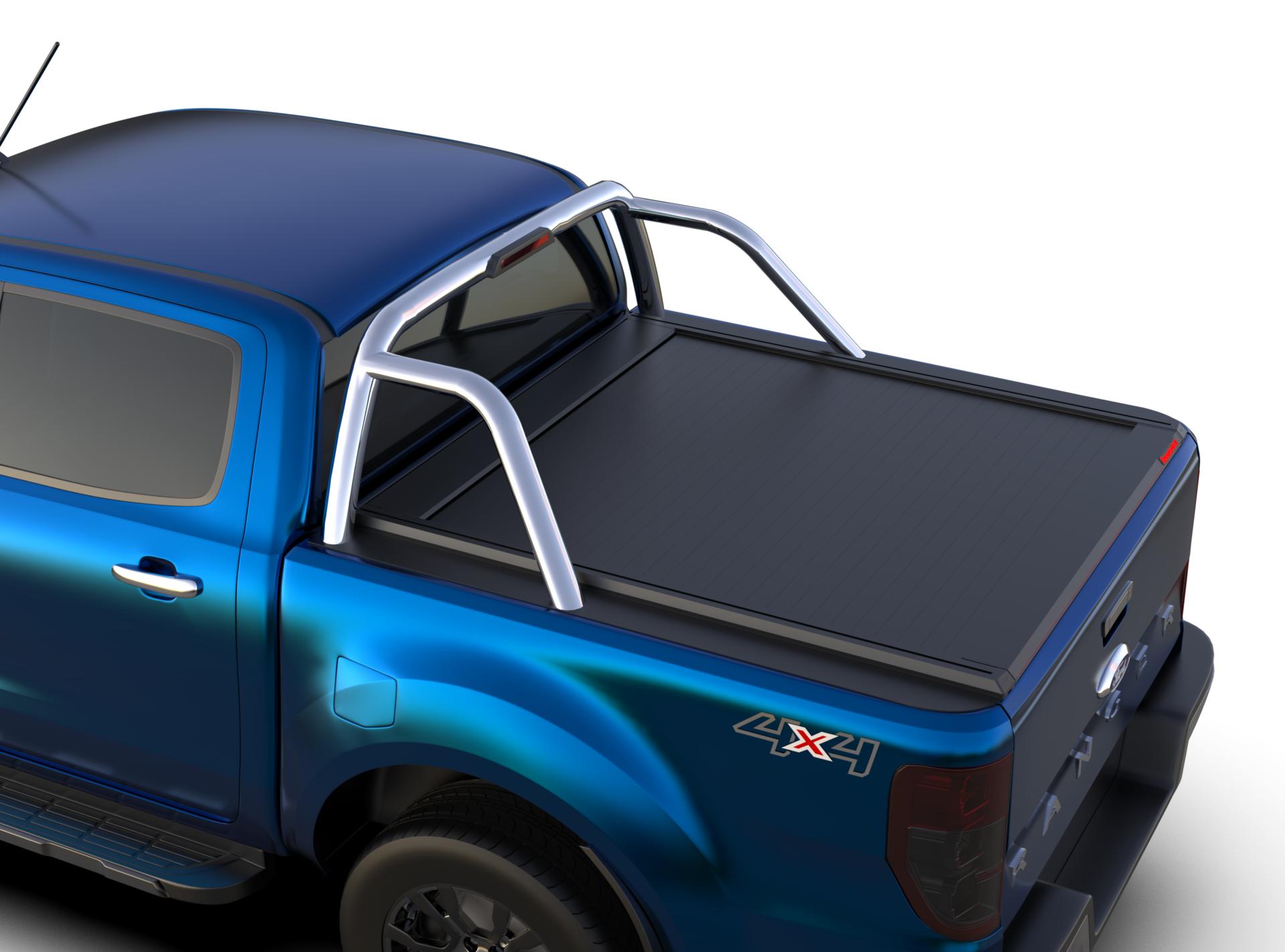 Tessera Roll+ Laderaumabdeckung "Basic" für FORD Ranger LIMITED D/C ab 11/2012+ & 2016+& 2020+ TESS 1406 ROLL black matt