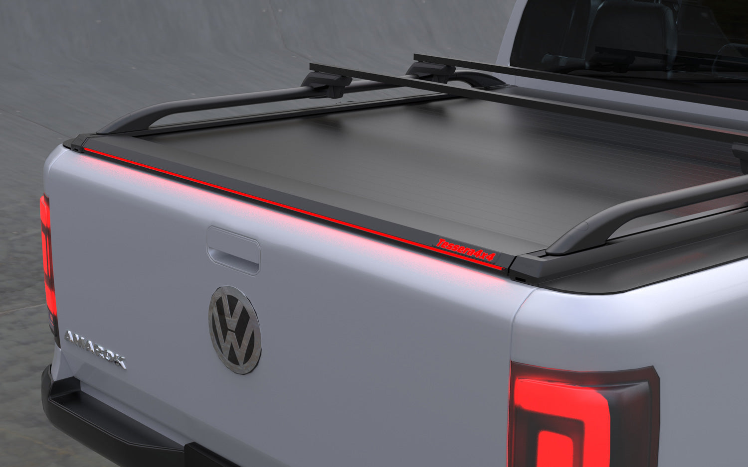 Tessera Roll+ Laderaumabdeckung "Basic" für Volkswagen Amarok D/C Double Cab TESS 1401 ROLL black matt