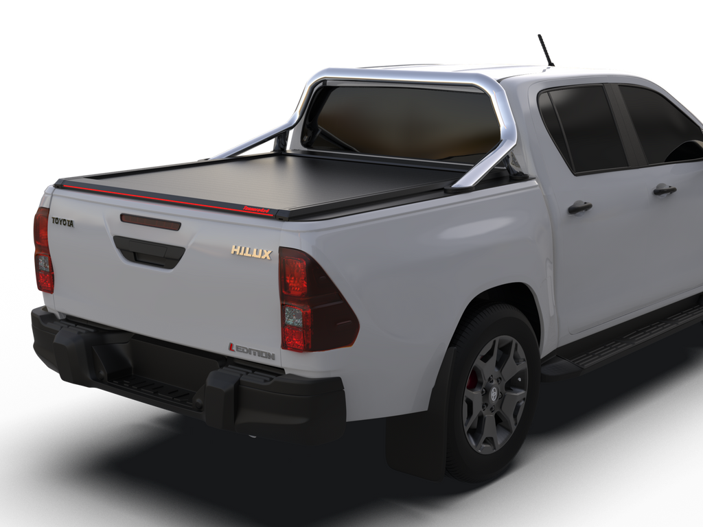 Tessera Roll+ Laderaumabdeckung "Basic" für Toyota Hilux Revo 2016+ mit OEM Überrolbügel D/C TESS 14161 ROLL black matt