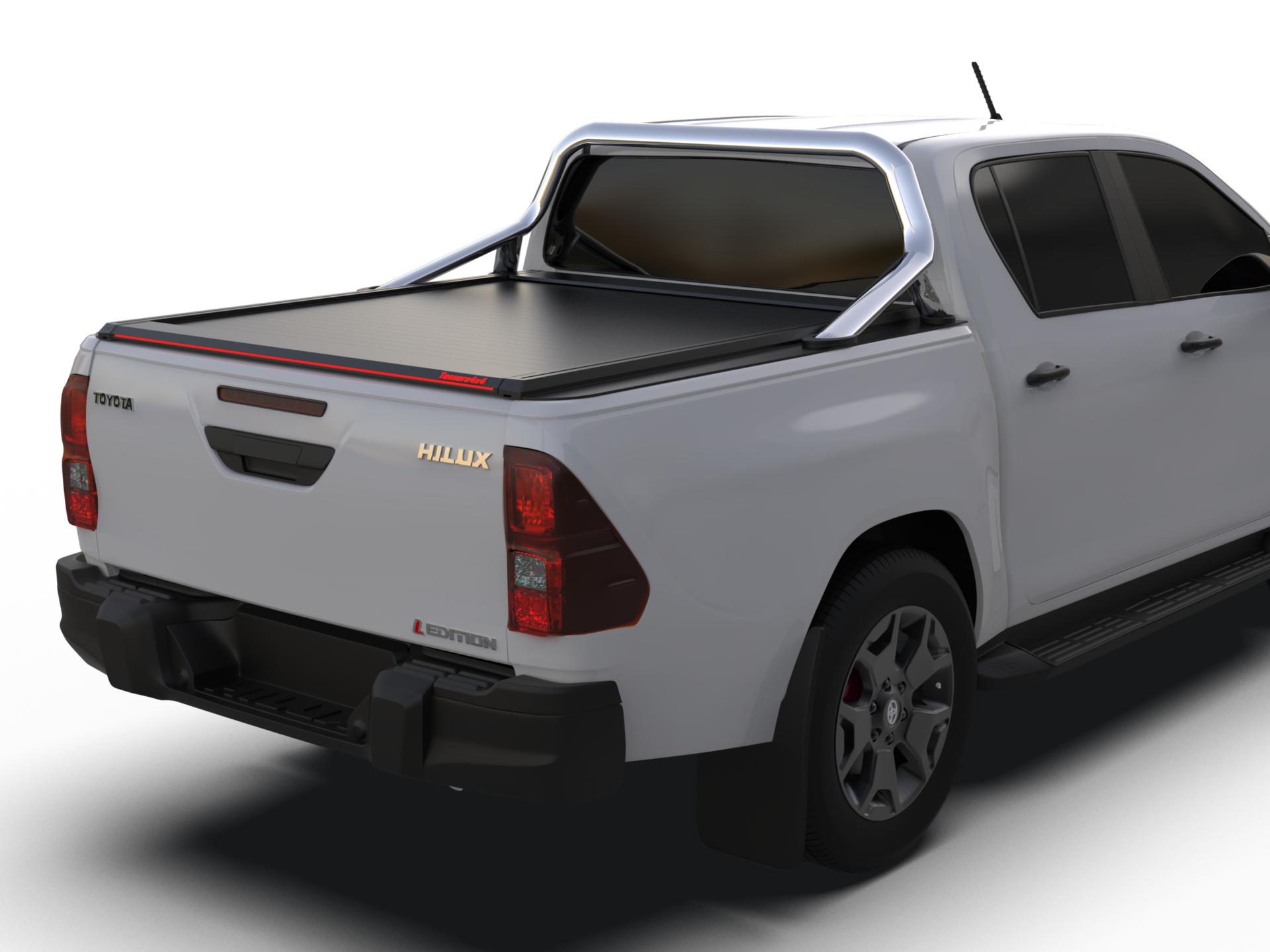 Tessera Roll+ Laderaumabdeckung "Basic" für Toyota Hilux Revo 2016+ mit OEM Überrolbügel D/C TESS 14161 ROLL black matt