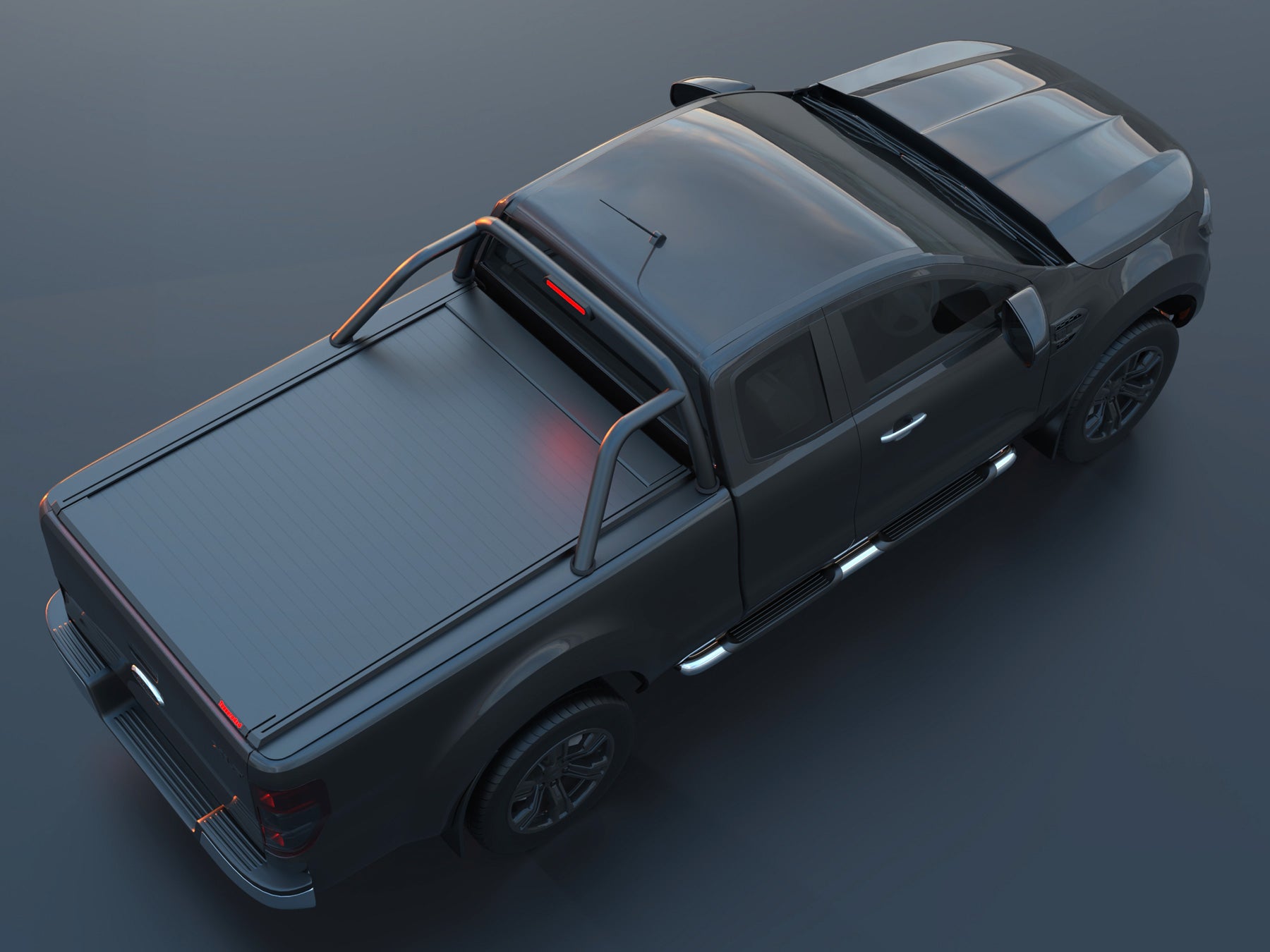 Tessera Roll+ Laderaumabdeckung "Basic" für FORD Ranger LIMITED S/C ab 11/2012+ & 2016+& 2020+ TESS 1407 ROLL black matt