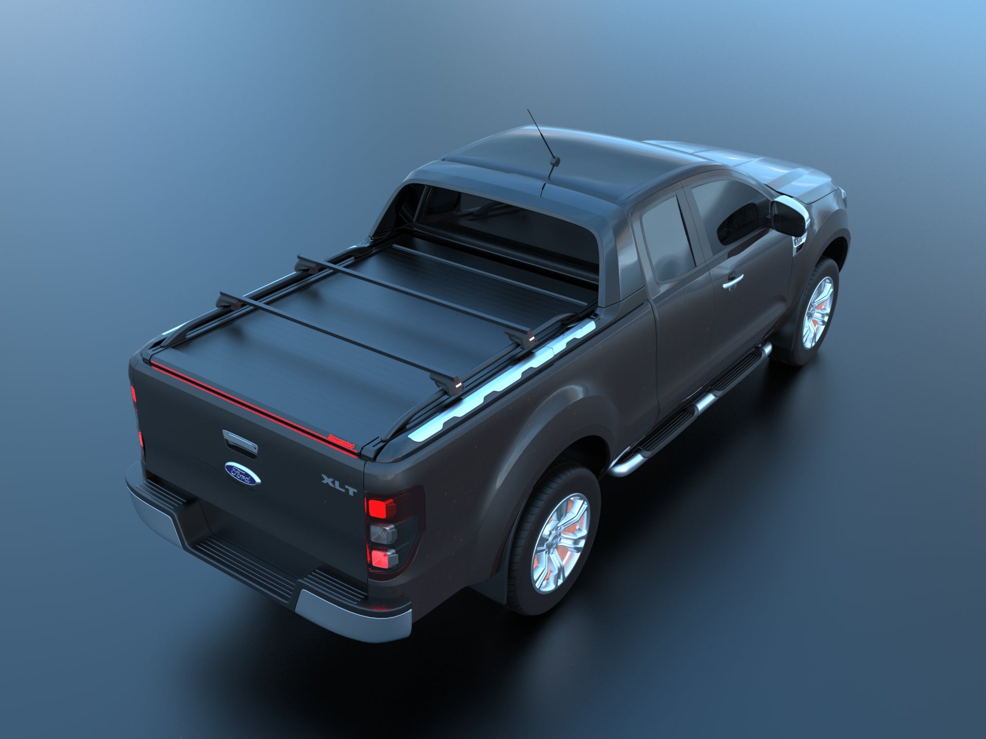 Tessera Roll+ Laderaumabdeckung "Basic" für FORD Ranger WILDTRAK S/C ab 11/2012+ & 2016+& 2020+ TESS 1409 ROLL black matt