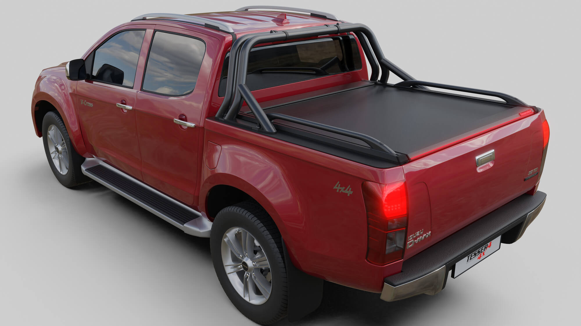 Tessera Roll+ Laderaumabdeckung "Basic" für ISUZU D-Max D/C Double Cab 2012-2020 TESS 1404 ROLL black matt