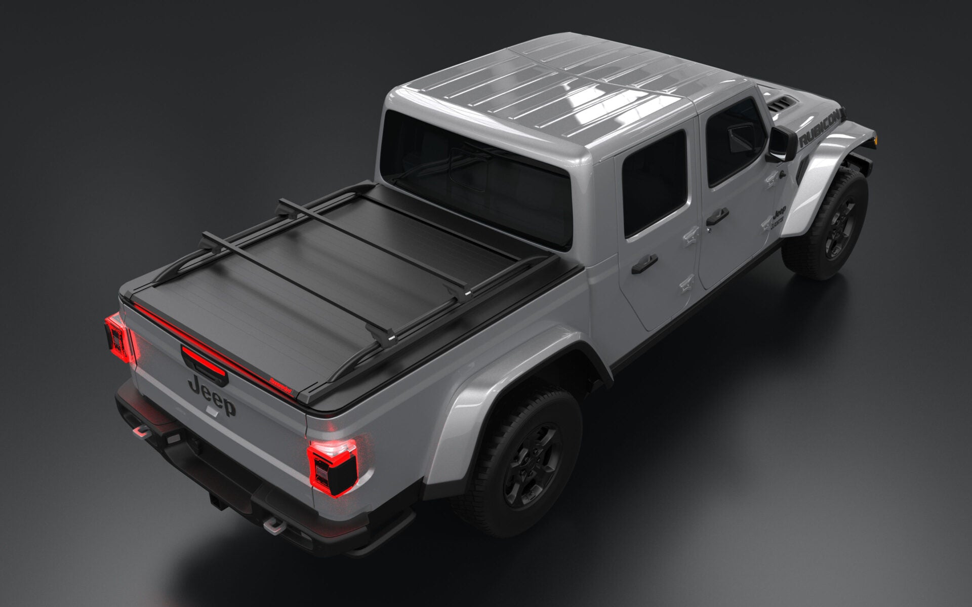 Tessera Roll+ Laderaumabdeckung "Basic" für Jeep Gladiator D/C Double Cab 2020+ TESS 1422 ROLL black matt