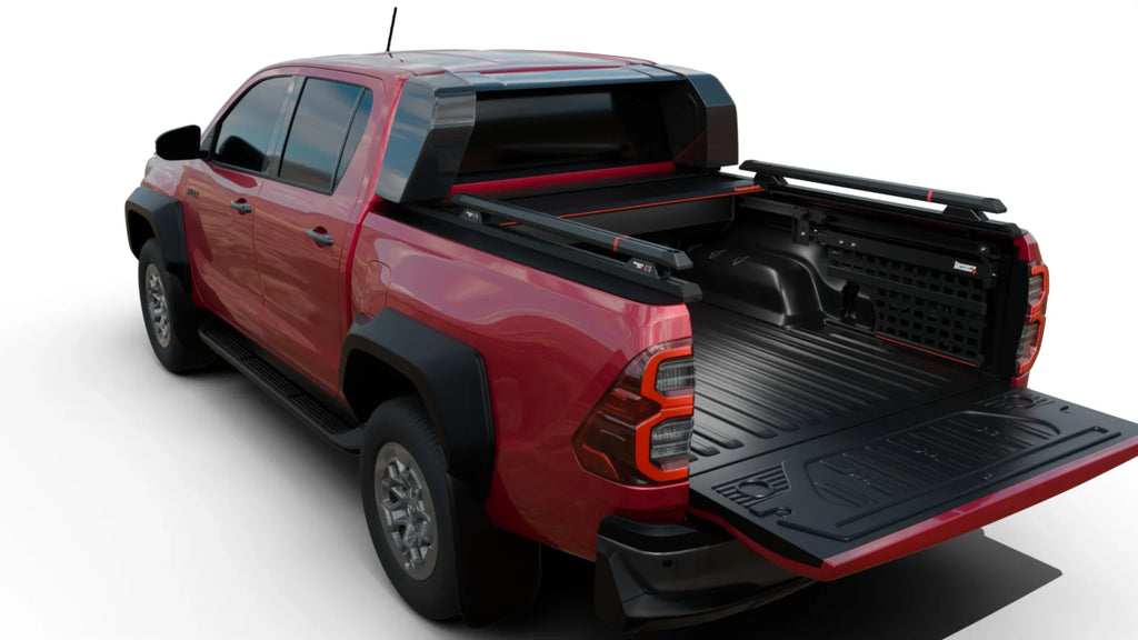 Laderaumabdeckung Tessera SE für Toyota Hilux Revo GR II 2025+ mit OEM Überrollbügel TESS 15162 SE black matt