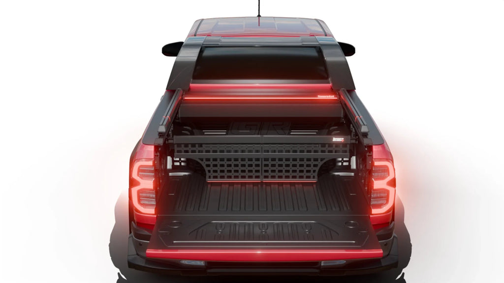 Tessera Roll+ Laderaumabdeckung "Basic" für Toyota Hilux Revo GR II 2025+ mit OEM Überrollbügel TESS 14162 ROLL black matt