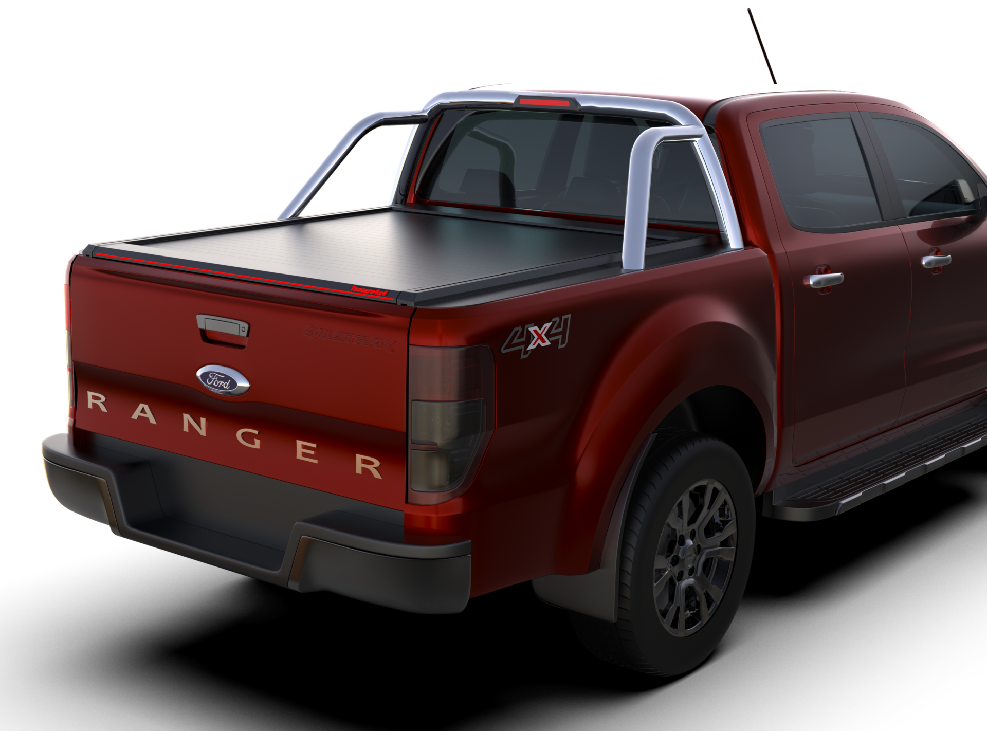 Tessera Roll+ Laderaumabdeckung "Basic" für FORD Ranger LIMITED D/C ab 11/2012+ & 2016+& 2020+ TESS 1406 ROLL black matt