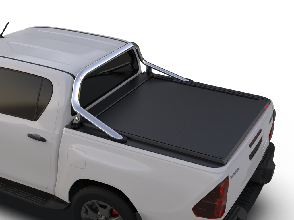 Tessera Roll+ Laderaumabdeckung "Basic" für Toyota Hilux Revo 2016+ mit OEM Überrolbügel D/C TESS 14161 ROLL black matt