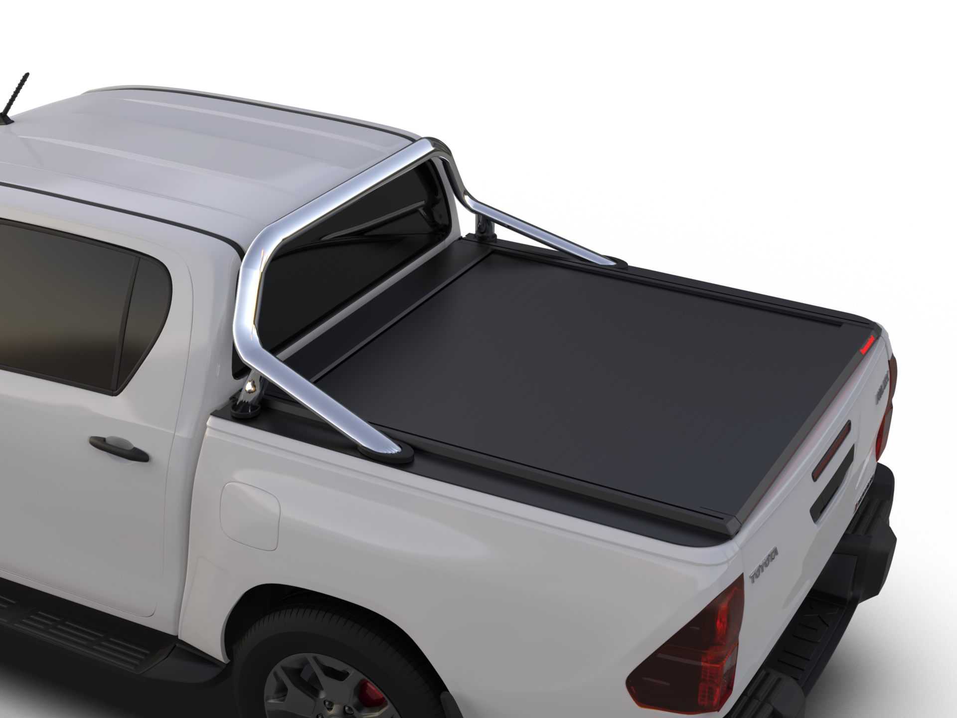 Tessera Roll+ Laderaumabdeckung "Basic" für Toyota Hilux Revo 2016+ mit OEM Überrolbügel D/C TESS 14161 ROLL black matt