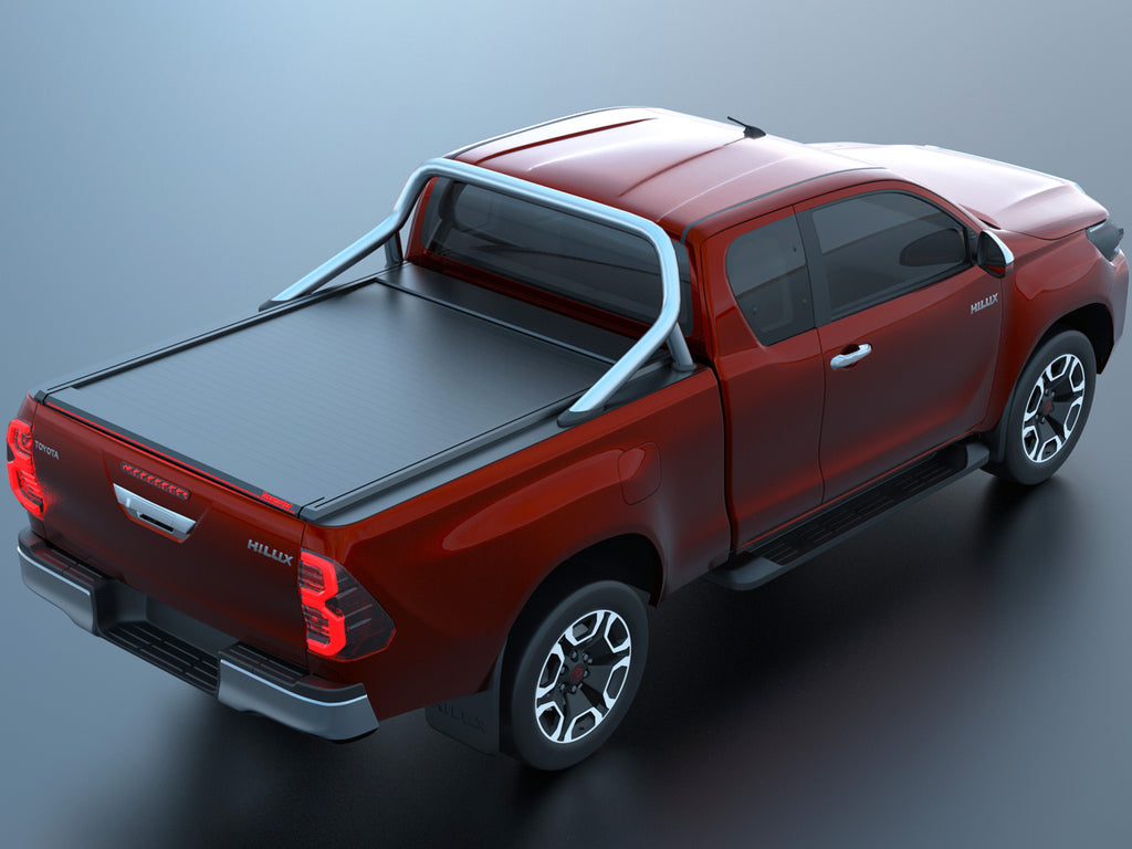 Tessera Roll+ Laderaumabdeckung "Basic" für Toyota Hilux Revo 2016+ mit OEM Überrolbügel S/C TESS 14171 ROLL black matt