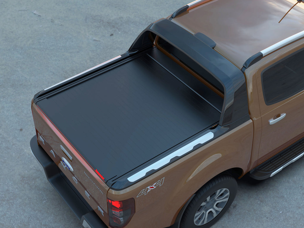 Tessera Roll+ Laderaumabdeckung "Basic" für FORD Ranger WILDTRAK D/C ab 11/2012+ & 2016+& 2020+ TESS 1408 ROLL black matt