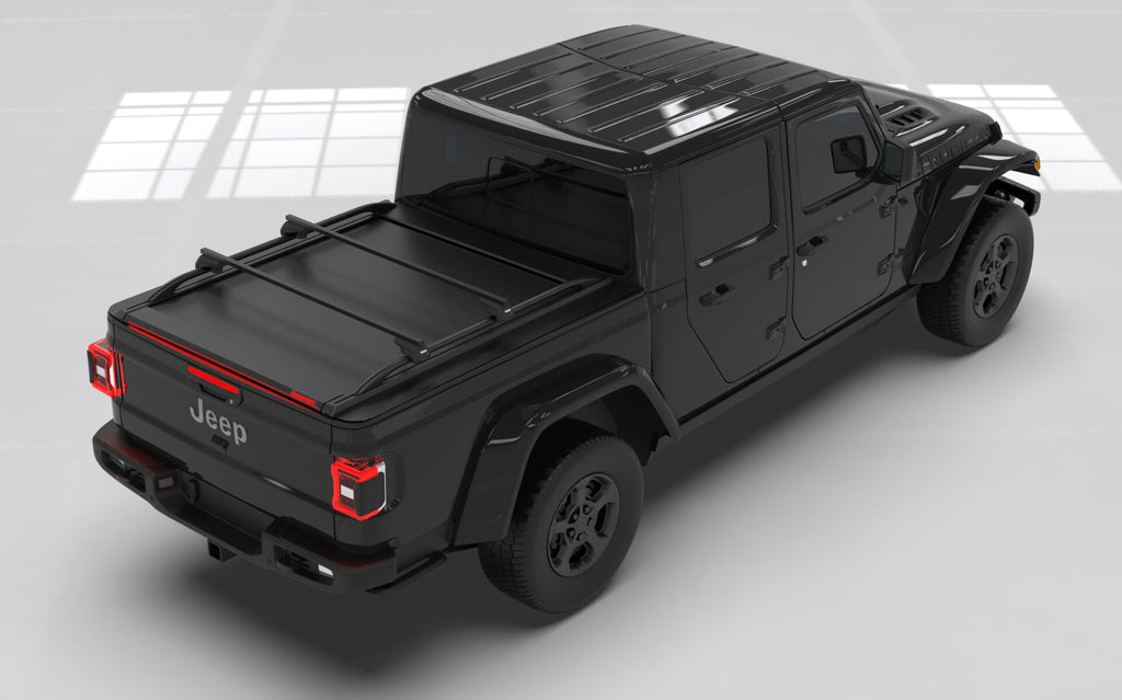 Tessera Roll+ Laderaumabdeckung "Basic" für Jeep Gladiator D/C Double Cab 2020+ TESS 1422 ROLL black matt