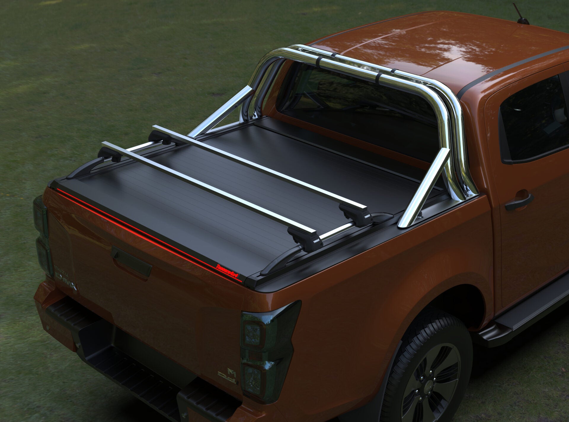Tessera Roll+ Laderaumabdeckung "Basic" für ISUZU D-Max D/C Double Cab 2021+ TESS 14041 ROLL black matt