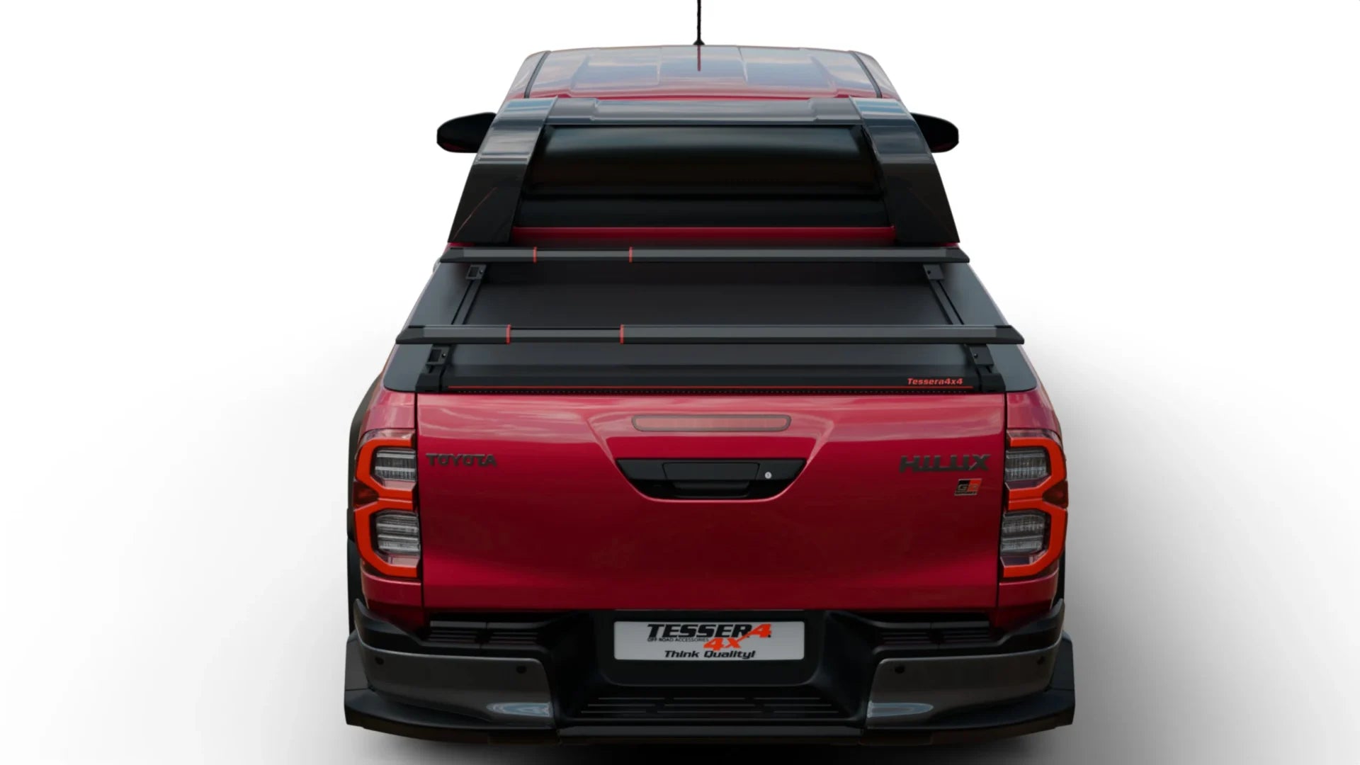 Laderaumabdeckung Tessera SE für Toyota Hilux Revo GR II 2025+ mit OEM Überrollbügel TESS 15162 SE black matt