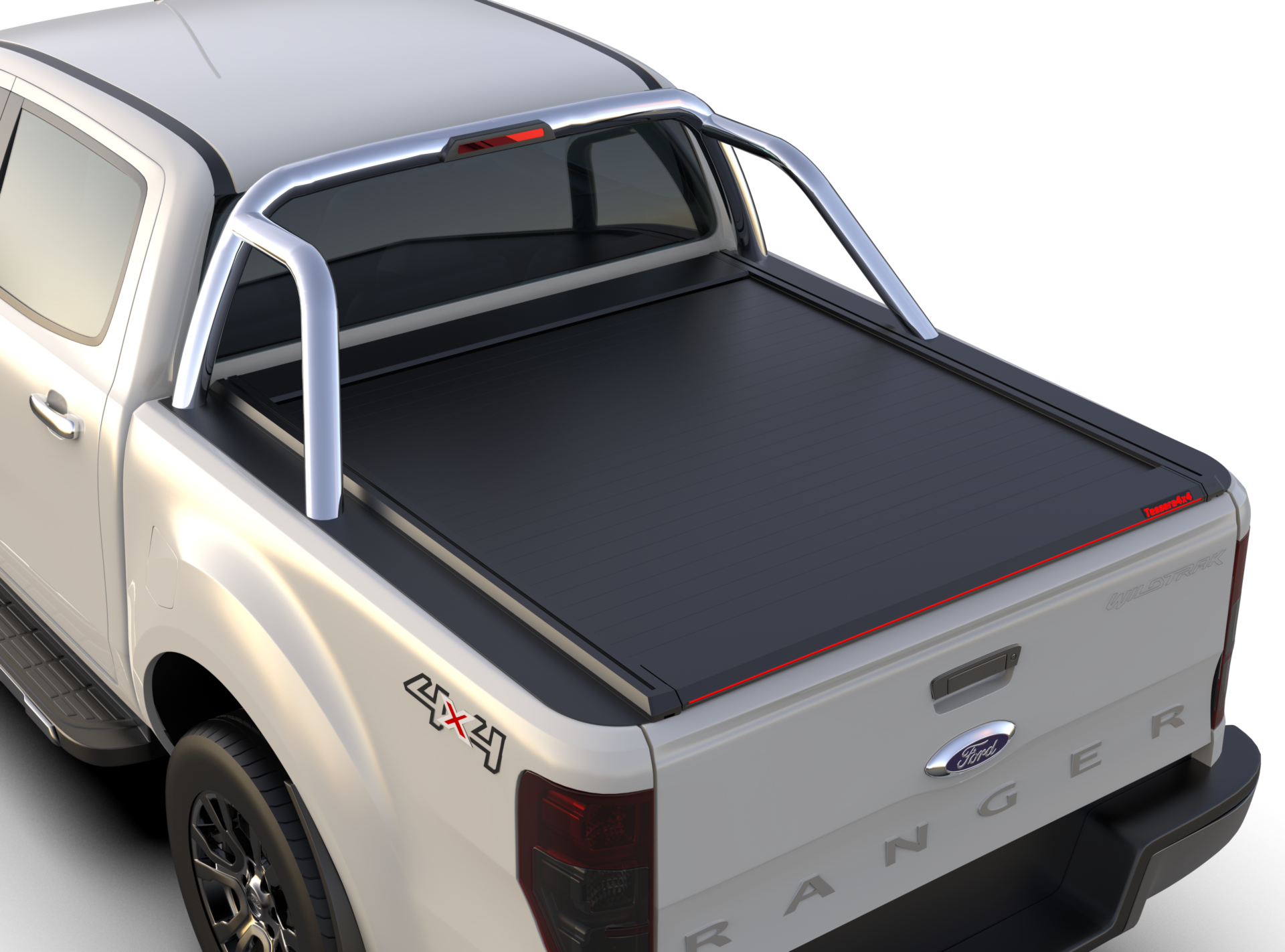 Tessera Roll+ Laderaumabdeckung "Basic" für FORD Ranger LIMITED D/C ab 11/2012+ & 2016+& 2020+ TESS 1406 ROLL black matt