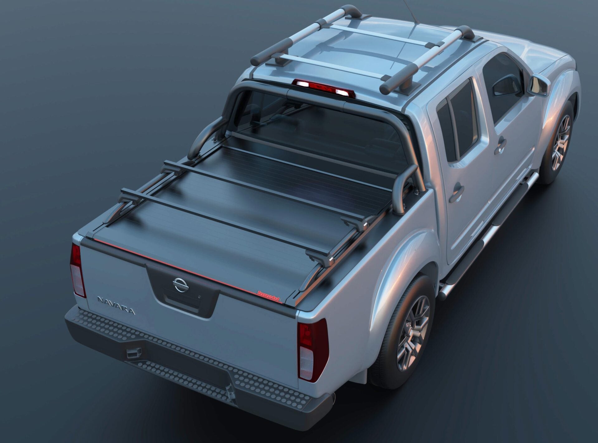Laderaumabdeckung Tessera SE für Nissan Navara D40 D/C (SHORTBED 156cm) TESS 150 SE black matt