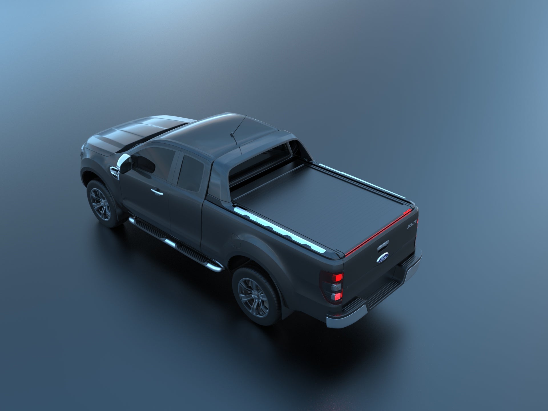 Tessera Roll+ Laderaumabdeckung "Basic" für FORD Ranger WILDTRAK S/C ab 11/2012+ & 2016+& 2020+ TESS 1409 ROLL black matt