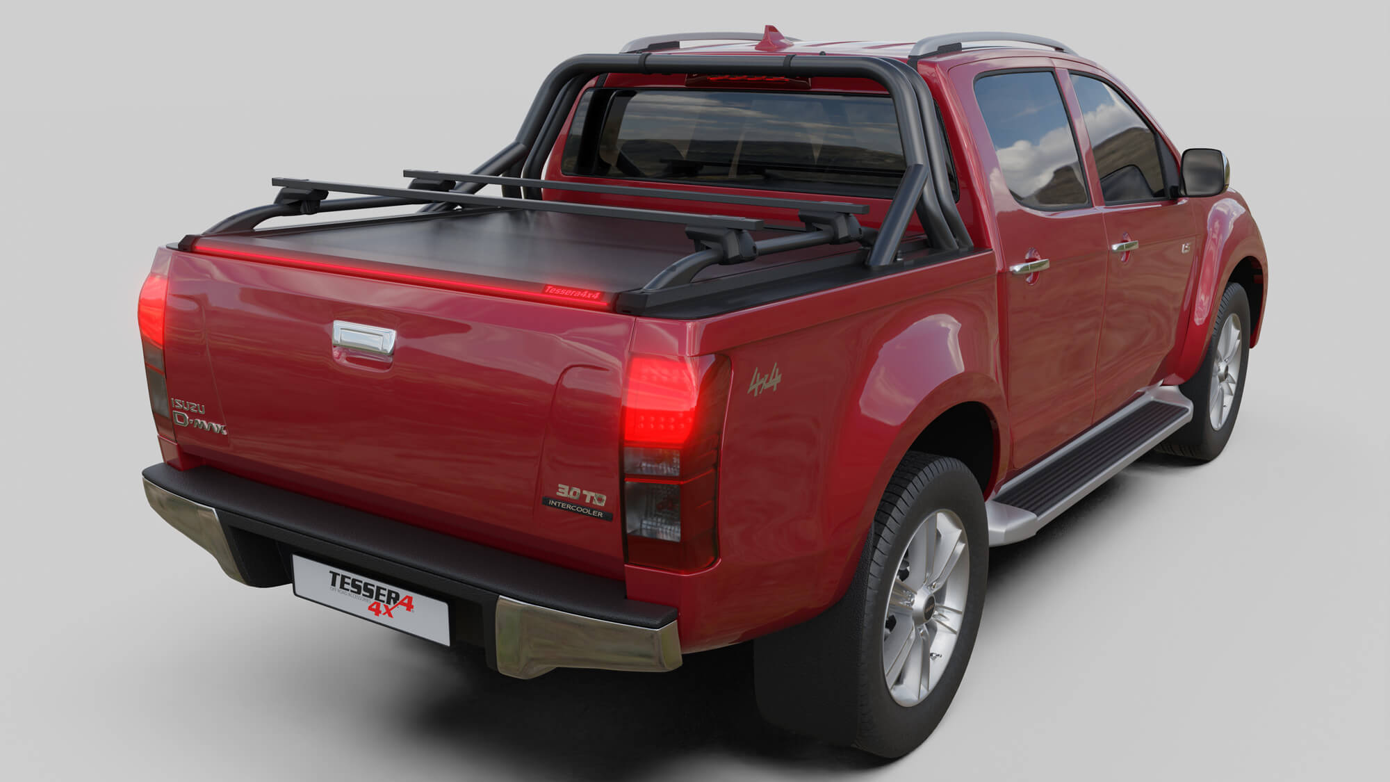 Tessera Roll+ Laderaumabdeckung "Basic" für ISUZU D-Max D/C Double Cab 2012-2020 TESS 1404 ROLL black matt